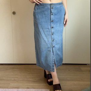 Vintage Maxi Denim Skirt